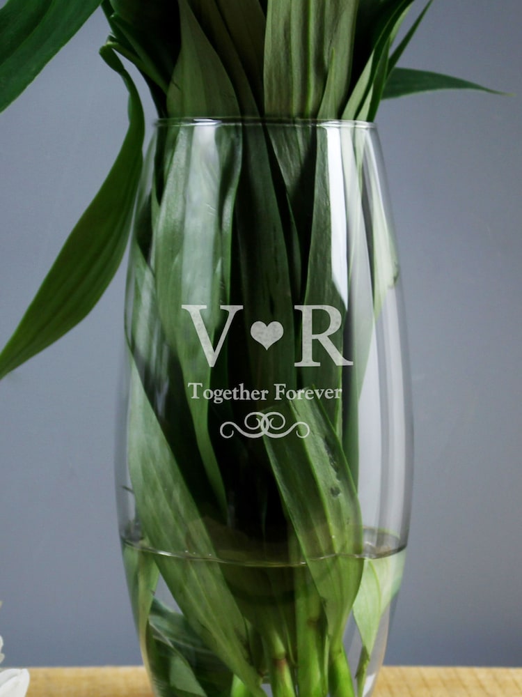 Natural Personalised Monogram Bullet Vase by PMC - Image 1 of 3