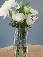Natural Personalised Monogram Bullet Vase by PMC - Image 2 of 3