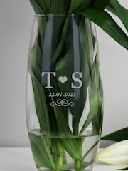 Natural Personalised Monogram Bullet Vase by PMC - Image 3 of 3