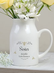 Personalised Bee Flower Jug Vase by PMC - Image 2 of 4