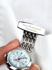 PMC Silver Personalised Nurses Fob Watch - Image 2 of 5