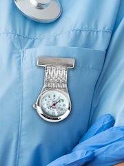PMC Silver Personalised Nurses Fob Watch - Image 3 of 5