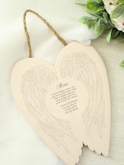 Personalised In Loving Memory Ceramic White Wings by PMC - Image 3 of 3