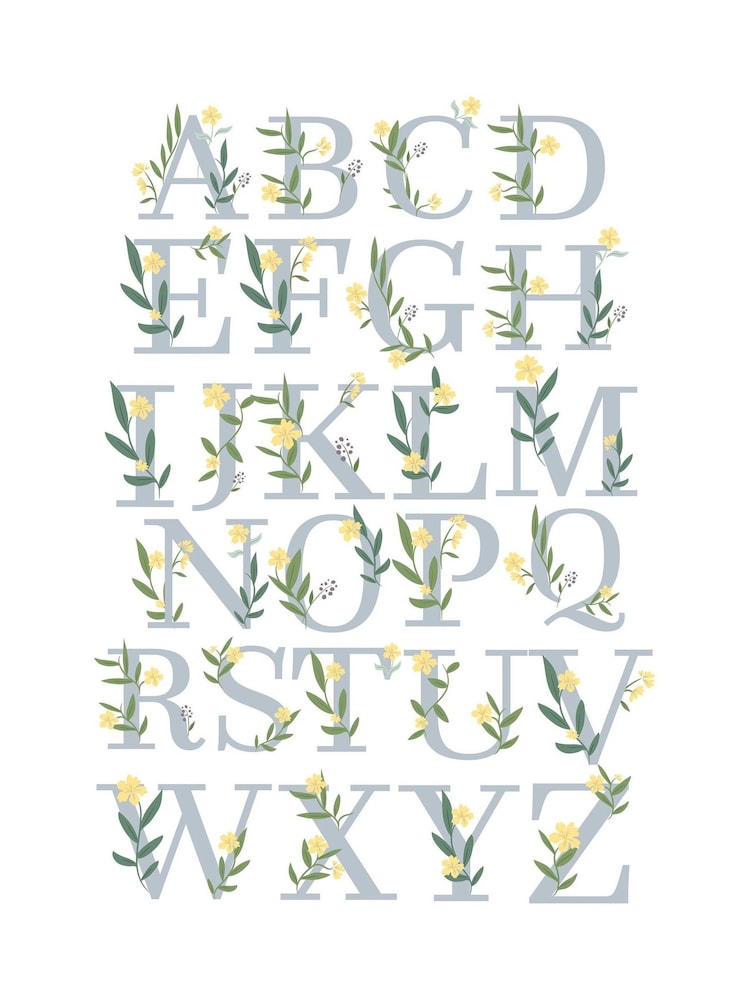 PMC Personalised Floral Initial White Mug - Image 4 of 4