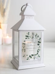 Personalised Botanical Wedding Lantern by PMC - Image 1 of 3