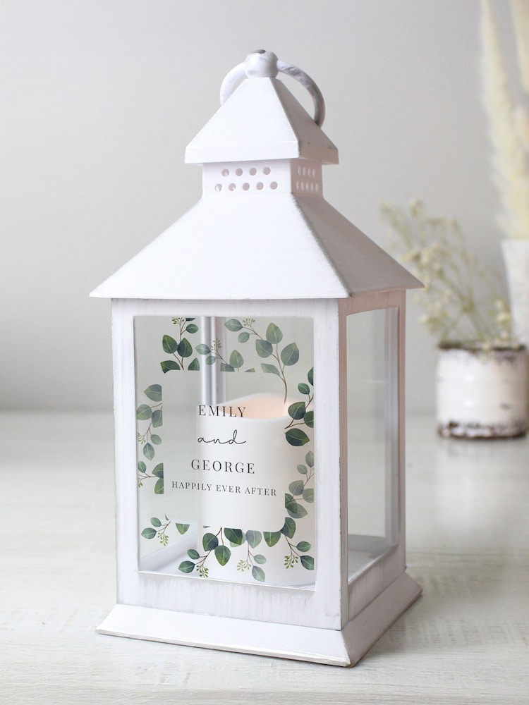 Personalised Botanical Wedding Lantern by PMC - Image 3 of 3