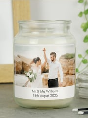 Personalised Photo Upload Candle Jar by PMC - Image 2 of 3