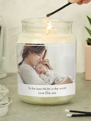Personalised Photo Upload Candle Jar by PMC - Image 3 of 3