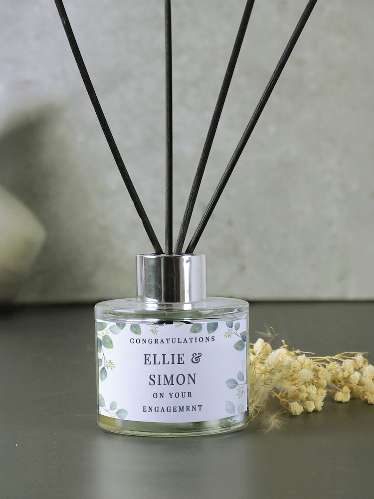 Natural Personalised Botanical Wedding Reed Diffuser by PMC - Image 2 of 2