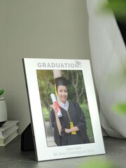 Silver Personalised Graduation 6x4 Photo Frame by PMC - Image 2 of 3