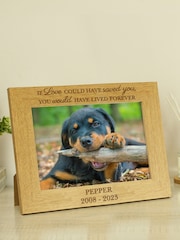 Natural Personalised Pet Memorial 6x4 Photo Frame by PMC - Image 1 of 3