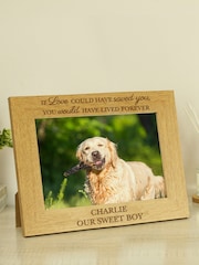 Natural Personalised Pet Memorial 6x4 Photo Frame by PMC - Image 2 of 3