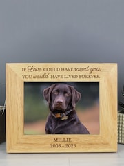 Natural Personalised Pet Memorial 6x4 Photo Frame by PMC - Image 3 of 3