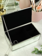 Natural Personalised Floral Mirrored Jewellery Box by PMC - Image 4 of 4
