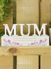 Personalised Wooden Mum Ornament by PMC - Image 2 of 3