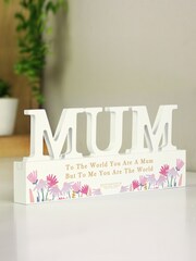 Personalised Wooden Mum Ornament by PMC - Image 3 of 3