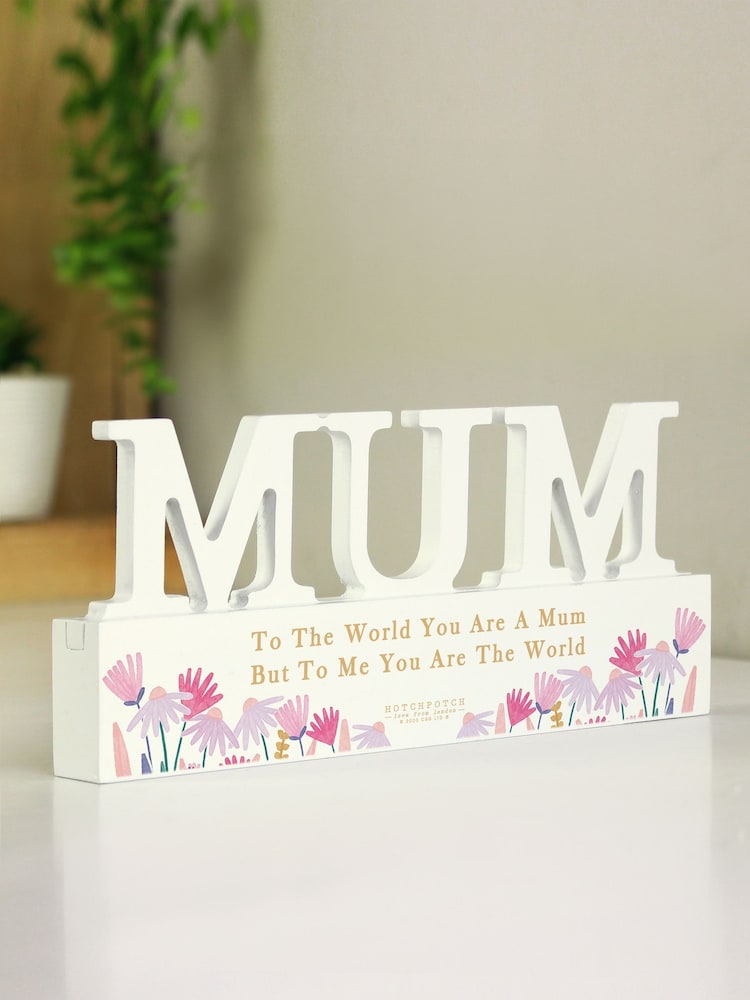 Personalised Wooden Mum Ornament by PMC - Image 3 of 3