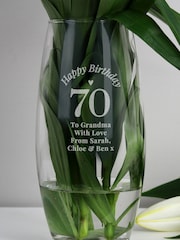 Natural Personalised Happy Birthday Bullet Vase by PMC - Image 1 of 4