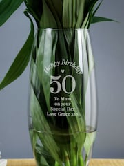 Natural Personalised Happy Birthday Bullet Vase by PMC - Image 3 of 4