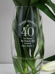 Natural Personalised Happy Birthday Bullet Vase by PMC - Image 4 of 4
