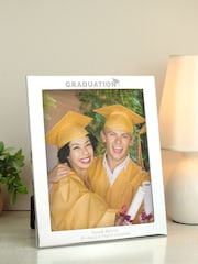 Silver Personalised Graduation 10x8 Photo Frame by PMC - Image 1 of 3