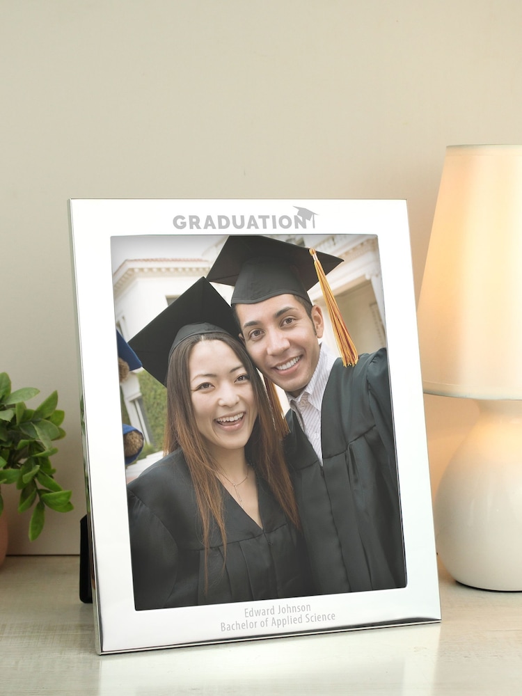 Silver Personalised Graduation 10x8 Photo Frame by PMC - Image 3 of 3