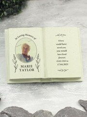 Personalised Memorial Photo Upload Resin Book by PMC - Image 2 of 3