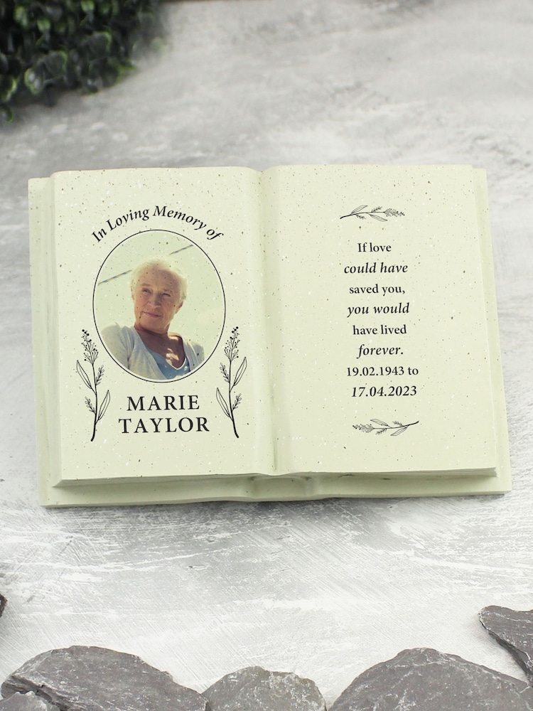 Personalised Memorial Photo Upload Resin Book by PMC - Image 2 of 3