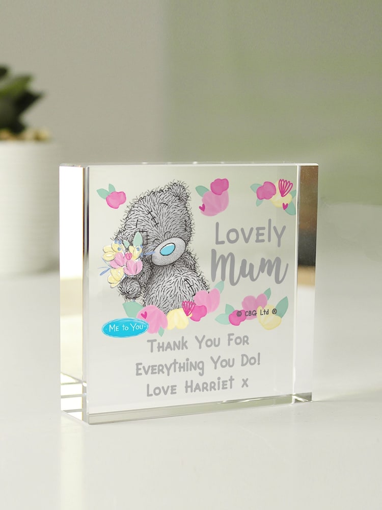 Personalised Me To You Mum Christmas Crystal Token by PMC - Image 3 of 3