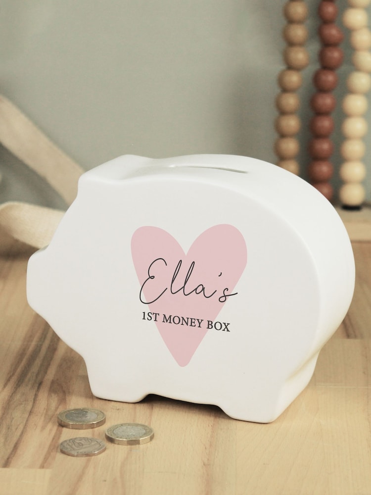 PMC Personalised Heart Piggy Bank - Image 3 of 3