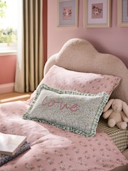 Jojo Maman Bébé Ditsy Love Frill Cushion - Изображение 1 из 6
