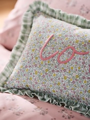 Jojo Maman Bébé Ditsy Love Frill Cushion - Изображение 2 из 6