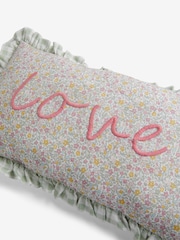 Jojo Maman Bébé Ditsy Love Frill Cushion - Изображение 6 из 6