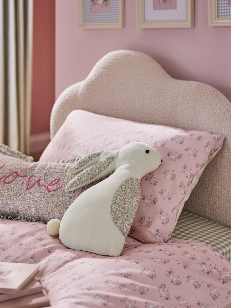 Jojo Maman Bébé White Betsy Bunny Cushion - Image 2 of 7