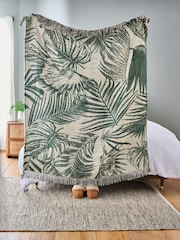 Multi Jacquard Leaf Throw - Image 4 of 5