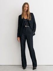 Однобортный блейзер с отделкой пайетками Reiss Anneleise - Изображение 3 8