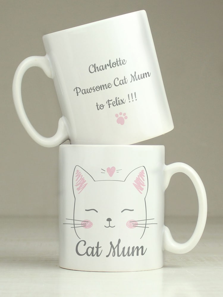 Natural Personalised Cat Mum Mug By PMC - Image 1 of 4