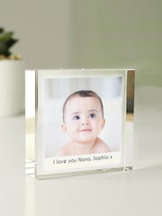 Personalised Photo Upload Crystal Token Ornament by PMC - Image 1 of 3