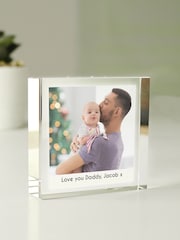 Personalised Photo Upload Crystal Token Ornament by PMC - Image 2 of 3