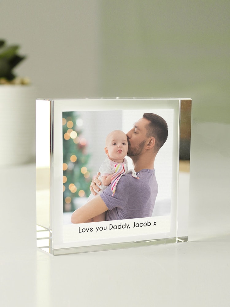Personalised Photo Upload Crystal Token Ornament by PMC - Image 2 of 3