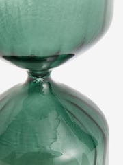 Green Ombré Glass Decorative Sand Timer - Image 2 of 4