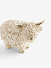 Cream/Gold Hamish the Highland Cow Ornament - Image 3 of 3