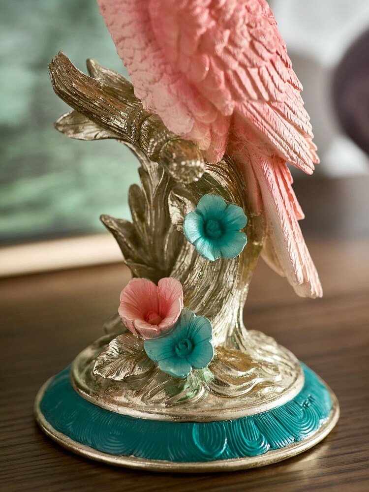 Buy Pink/Gold Cockatoo Bird Ornament from the Next UK online shop