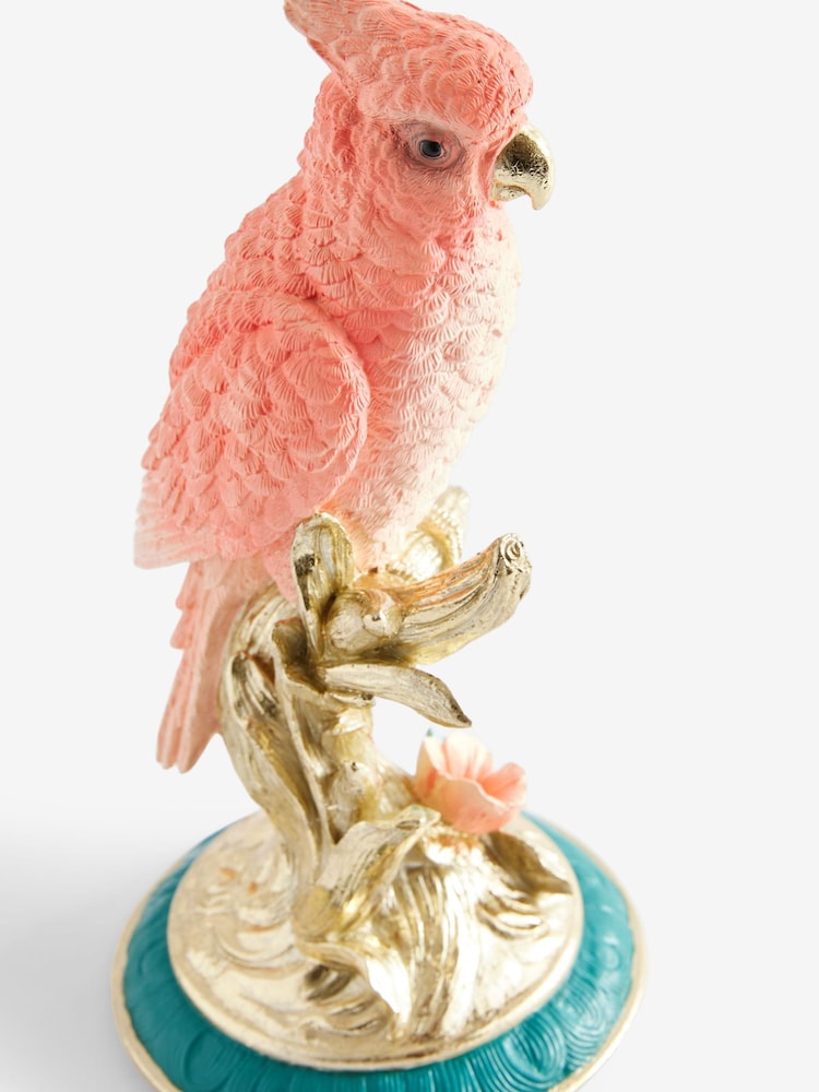 Pink/Gold Cockatoo Bird Ornament - Image 6 of 6