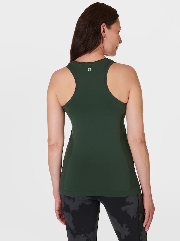 Sweaty Betty Green Athlete Seamless Workout Tank Top - Image 2 of 7