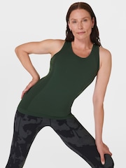 Sweaty Betty Green Athlete Seamless Workout Tank Top - Image 4 of 7