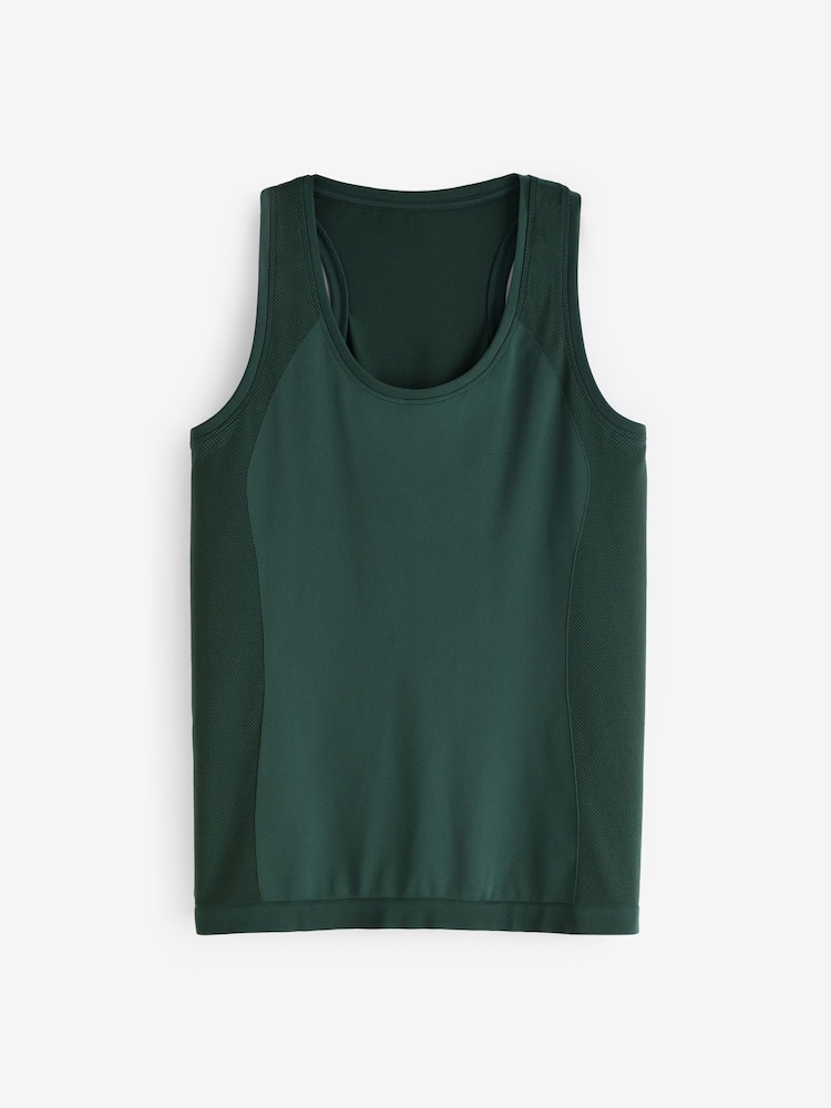 Sweaty Betty Green Athlete Seamless Workout Tank Top - Image 7 of 7