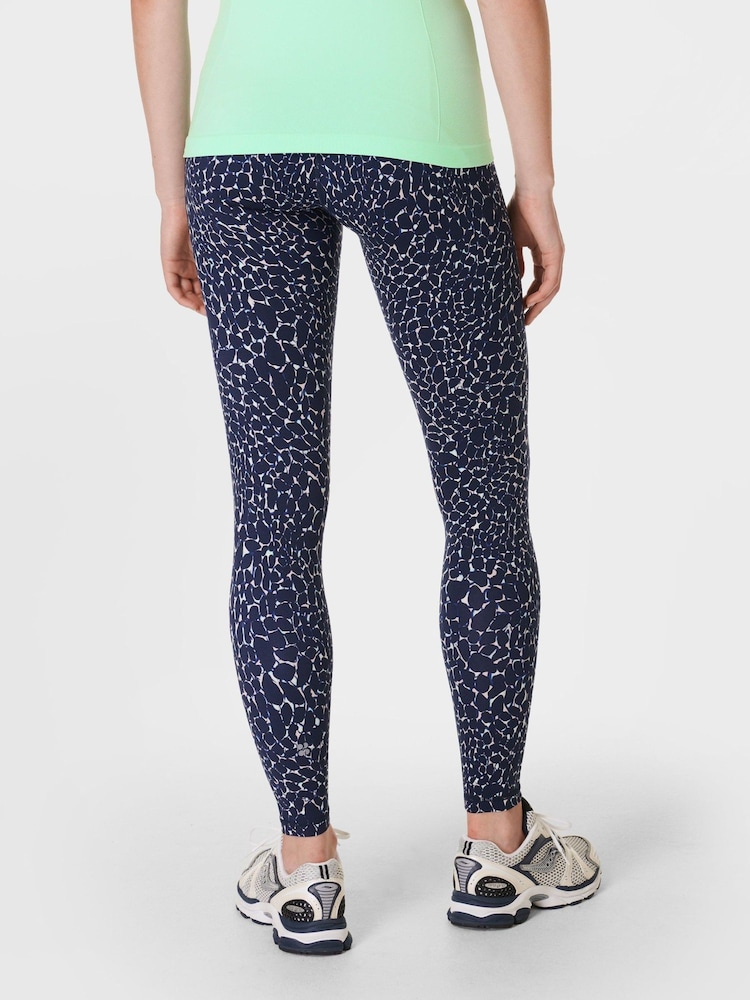 Sweaty Betty Blue Power Workout Leggings - Image 2 of 8 Sweaty Betty Blue Power Workout Leggings - Image 2 of 8