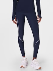 Sweaty Betty Blue Zero Gravity Illuminate Run Tights - Image 1 of 9