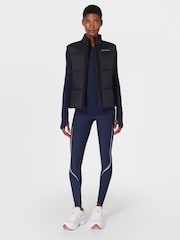 Sweaty Betty Blue Zero Gravity Illuminate Run Tights - Image 3 of 9